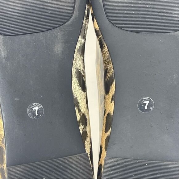 Chico’s Platino Leopard Travel Ballet Flats, size 7, like new - Picture 5 of 9